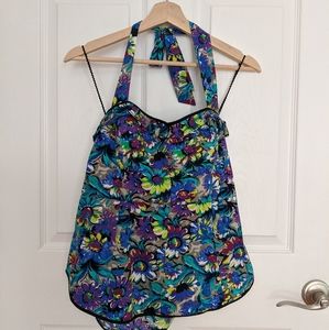 Odille Floral Pattern Halter Top